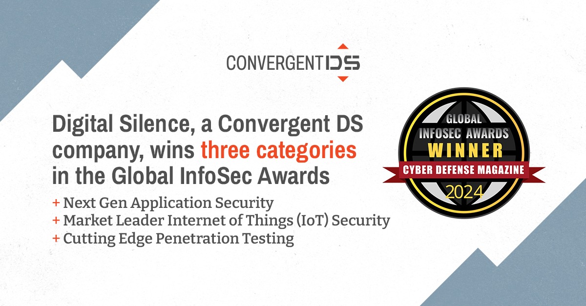 Digital Silence, a Convergent DS Company takes home three Global InfoSec Awards